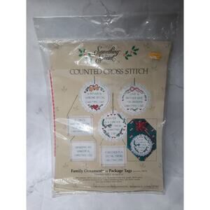 Something Special Counted Cross Stitch Kit Family Christmas Ornaments 50176
